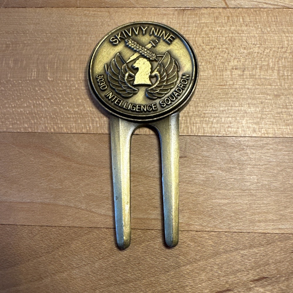 99th Intelligence Squadron Golf Divot Tool Challenge Coin